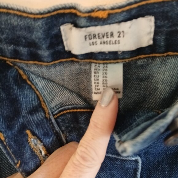 Forever 21- Mini Jean Skirt- Size 26 - Picture 3 of 6